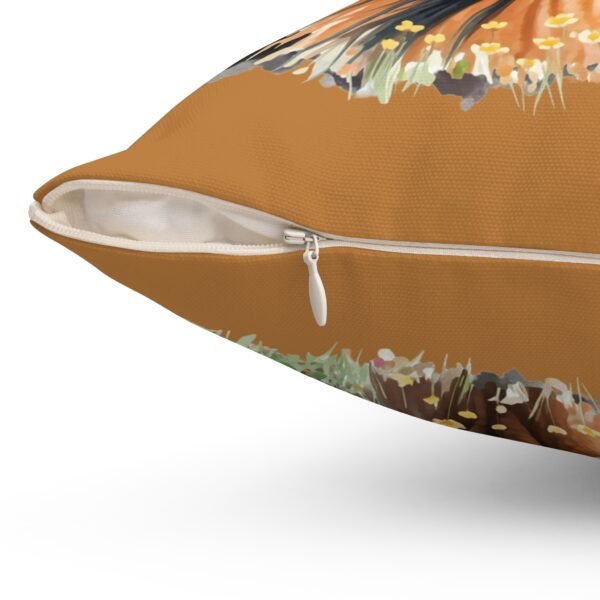 Wild Horse Print Throw Pillow