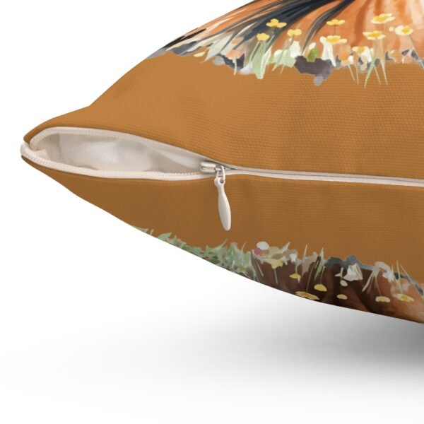 Wild Horse Print Throw Pillow