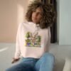 Happy Easter Crop Hoodie