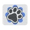 Winter Snowflake Paw Print Mouse Pad