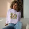 Happy Easter Crop Hoodie