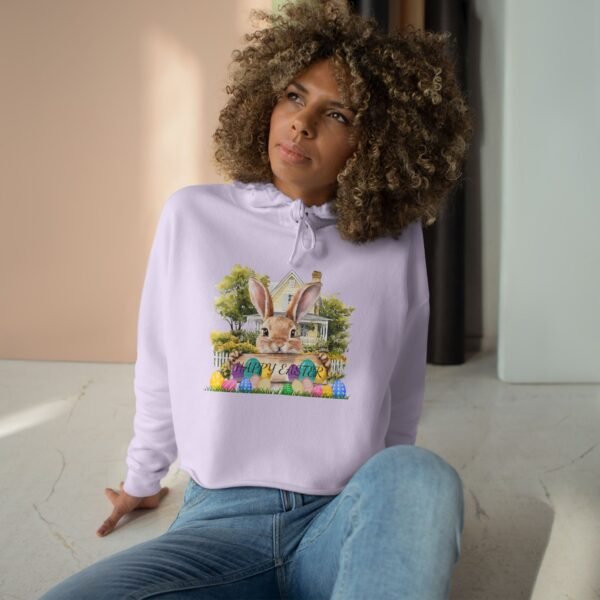 Happy Easter Crop Hoodie