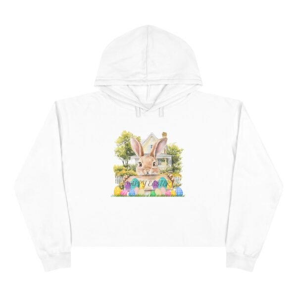 Happy Easter Crop Hoodie