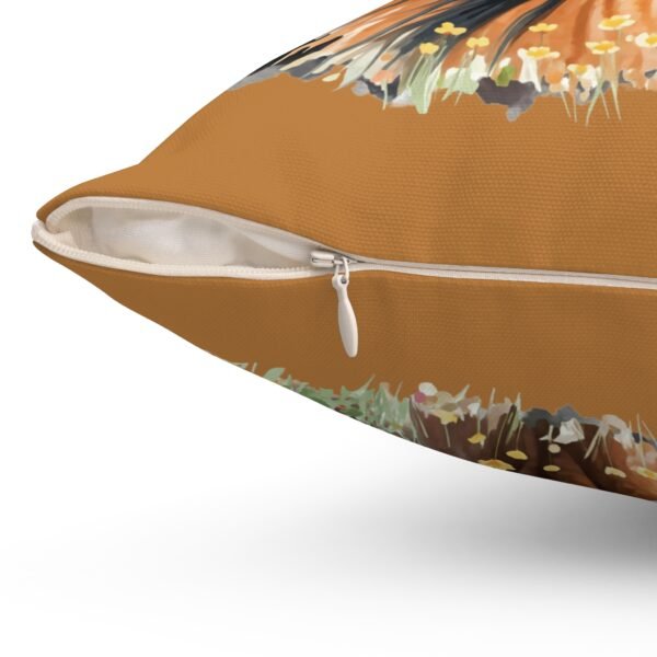 Wild Horse Print Throw Pillow
