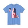 Unisex Heavy Cotton Patriotic T-Shirt for Independence Day, Memorial Day