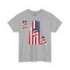 Unisex Heavy Cotton Patriotic T-Shirt for Independence Day, Memorial Day