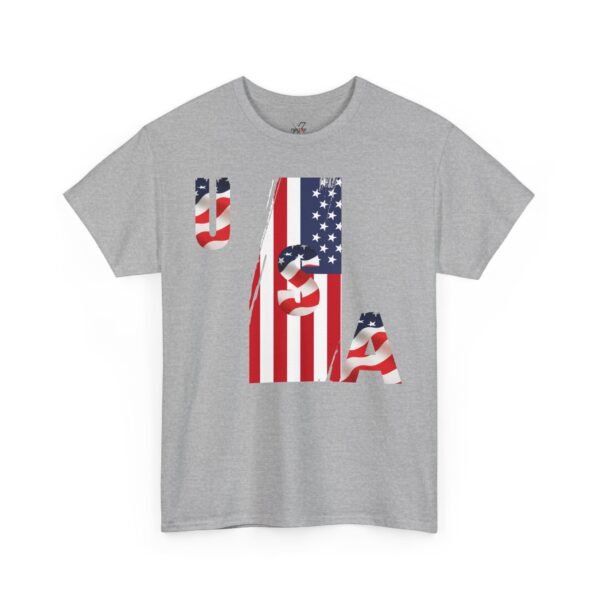 Unisex Heavy Cotton Patriotic T-Shirt for Independence Day, Memorial Day