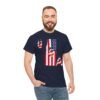 Unisex Heavy Cotton Patriotic T-Shirt for Independence Day, Memorial Day