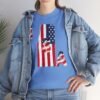 Unisex Heavy Cotton Patriotic T-Shirt for Independence Day, Memorial Day