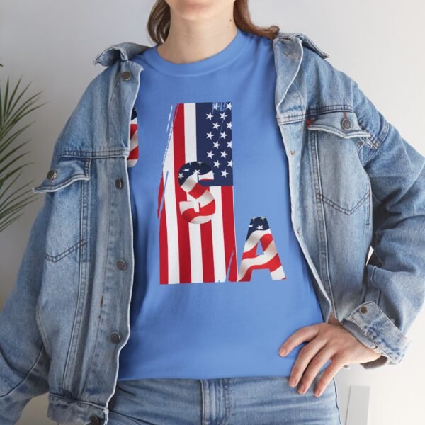 Unisex Heavy Cotton Patriotic T-Shirt for Independence Day, Memorial Day