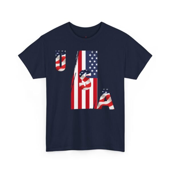 Unisex Heavy Cotton Patriotic T-Shirt for Independence Day, Memorial Day