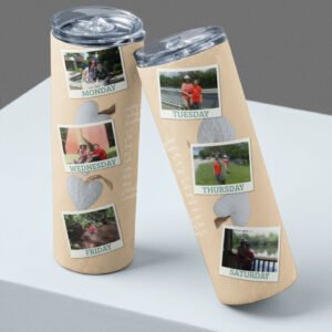 Personalized Photo album Mom Tumbler 20oz
