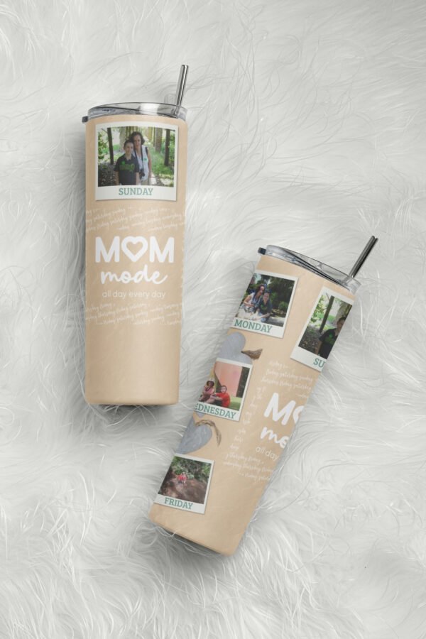 Personalized Photo album Mom Tumbler 20oz
