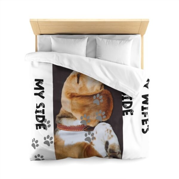Personalized Dog Microfiber Duvet Cover Cozy Home Decor for Pet Lovers