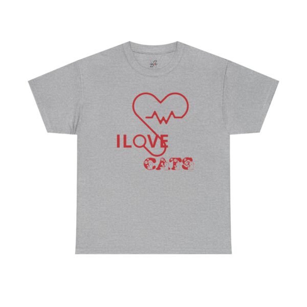 I Love Cats Unisex Heavy Cotton Tee