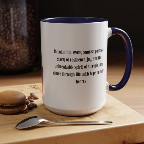Vibrant Inspirational Coffee Mug Colombian Spirit