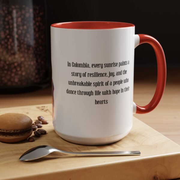 Vibrant Inspirational Coffee Mug Colombian Spirit