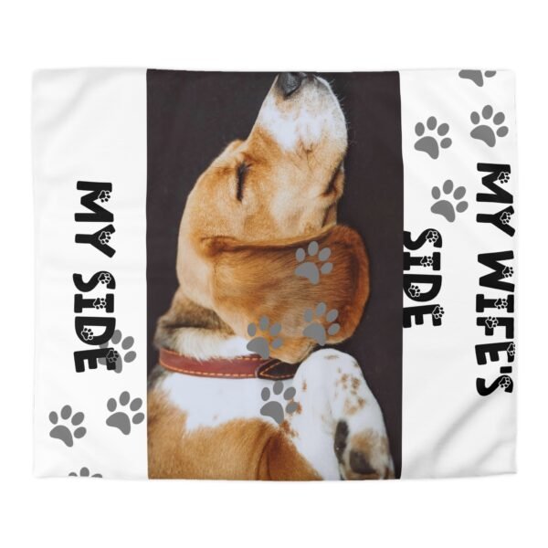 Personalized Dog Microfiber Duvet Cover Cozy Home Decor for Pet Lovers