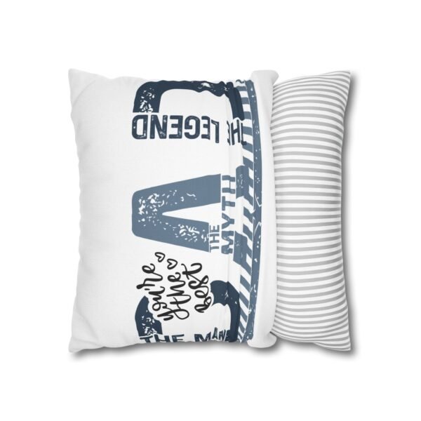 Best Dad Square Pillowcase Father's Day Present, Home Decor, Fun Accent Pillow, Dad Appreciation