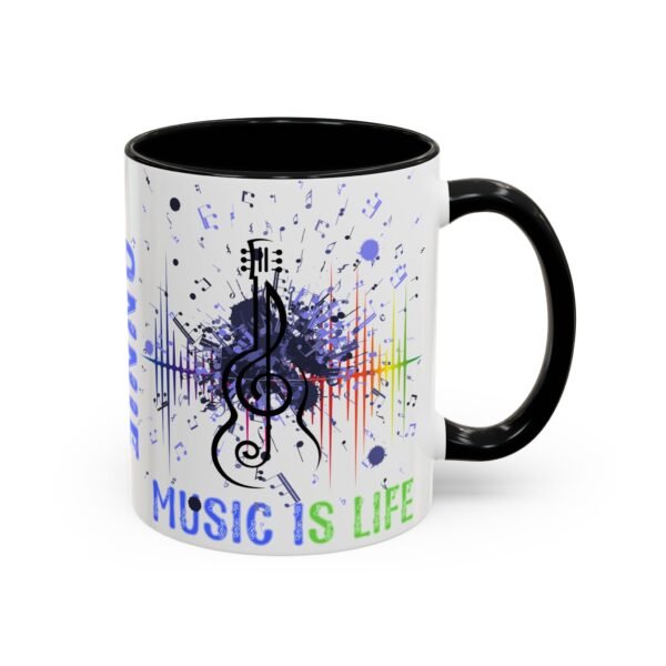Personalized Musical Accent Coffee Mug Musical Coffee Mug - Perfect Gift for Music Lovers, With Inspirational Quote
