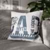 Best Dad Square Pillowcase Father's Day Present, Home Decor, Fun Accent Pillow, Dad Appreciation