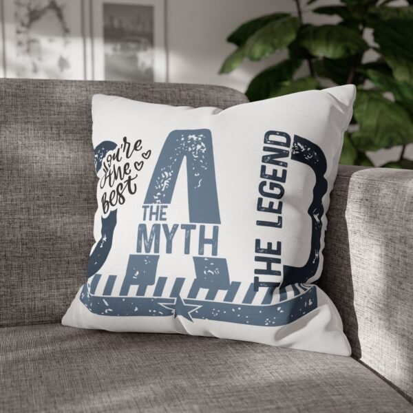 Best Dad Square Pillowcase Father's Day Present, Home Decor, Fun Accent Pillow, Dad Appreciation