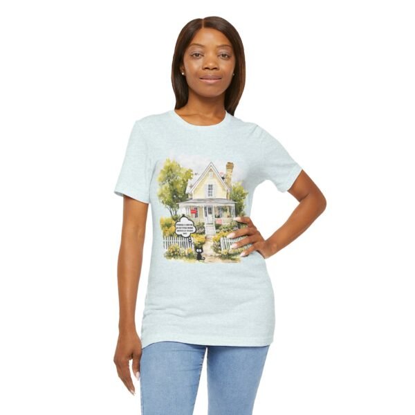 Unisex Jersey Short Sleeve Tee - Perfect for Home Lovers, Charming Cottage Graphic Tee