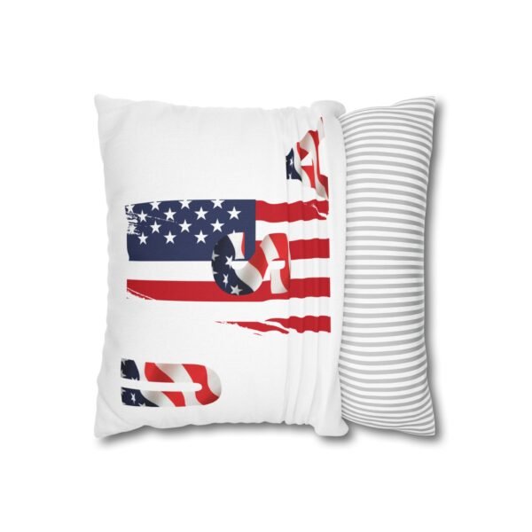 Patriotic Square Spun Polyester Pillowcase