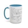 Personalized Musical Accent Coffee Mug Musical Coffee Mug - Perfect Gift for Music Lovers, With Inspirational Quote