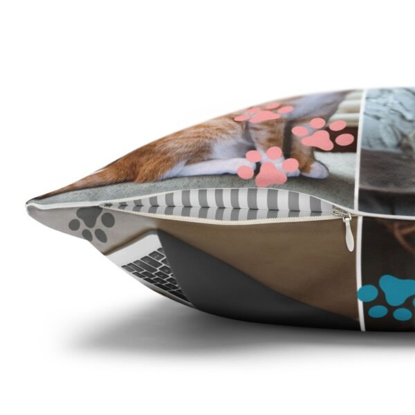 Personalized Cat Lover Spun Polyester Square Pillowcase for Home