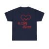 Personalized I Love Cats Unisex Heavy Cotton Tee