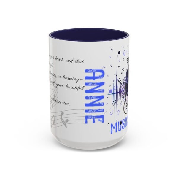 Personalized Musical Accent Coffee Mug Musical Coffee Mug - Perfect Gift for Music Lovers, With Inspirational Quote