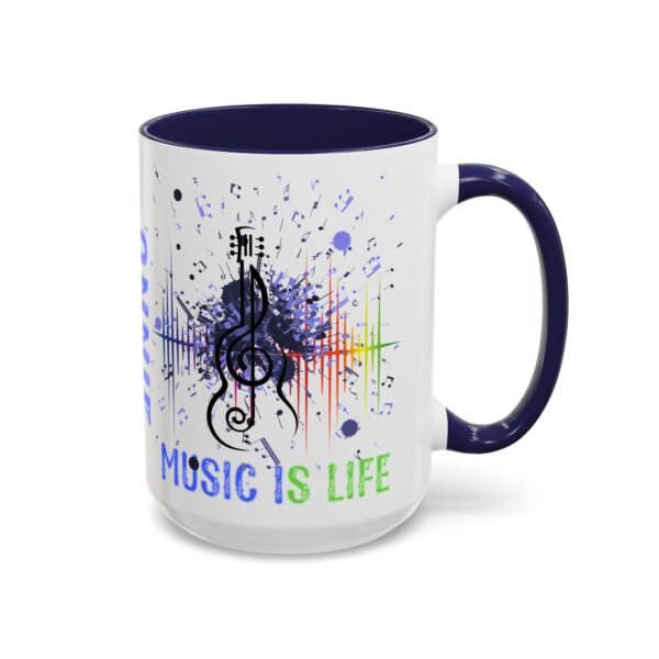Personalized Musical Accent Coffee Mug Musical Coffee Mug - Perfect Gift for Music Lovers, With Inspirational Quote