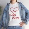 Personalized I Love Cats Unisex Heavy Cotton Tee
