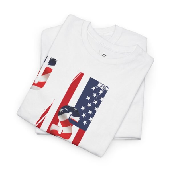 Unisex Heavy Cotton Patriotic T-Shirt for Independence Day, Memorial Day