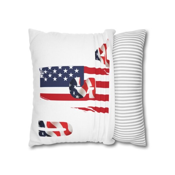 Patriotic Square Spun Polyester Pillowcase