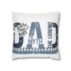 Best Dad Square Pillowcase Father's Day Present, Home Decor, Fun Accent Pillow, Dad Appreciation