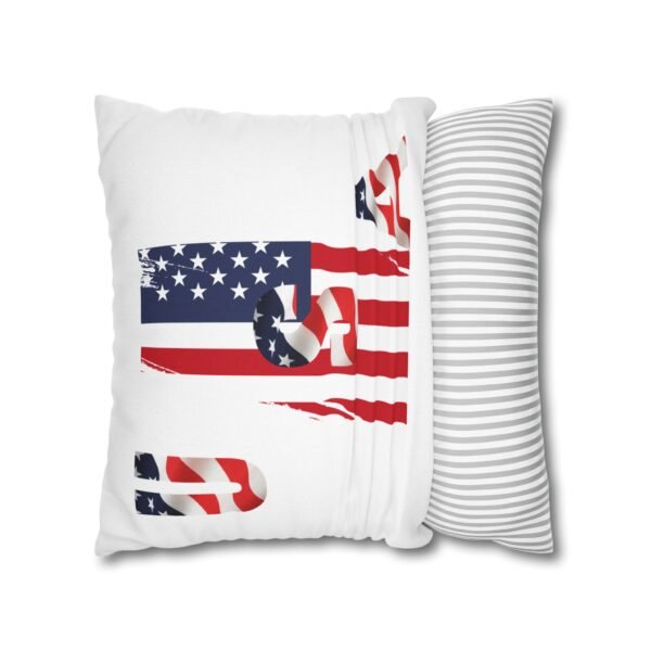 Patriotic Square Spun Polyester Pillowcase