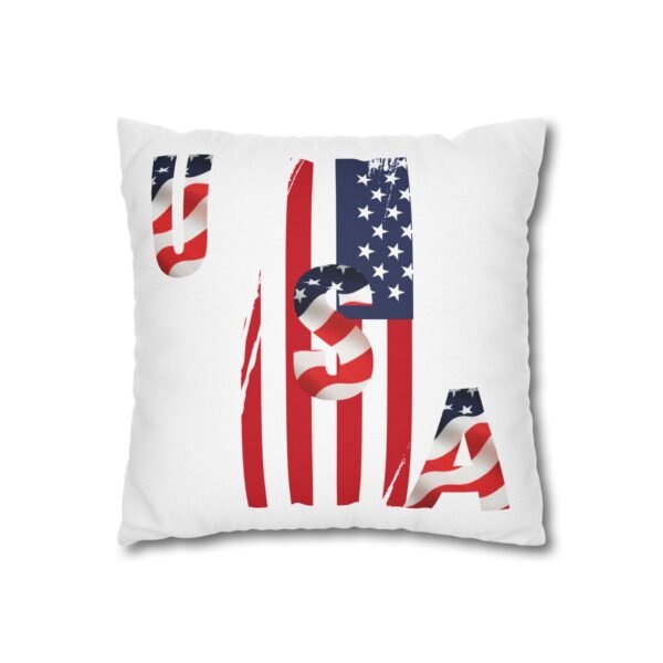 Patriotic Square Spun Polyester Pillowcase