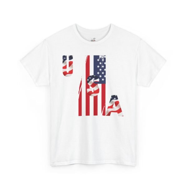 Unisex Heavy Cotton Patriotic T-Shirt for Independence Day, Memorial Day