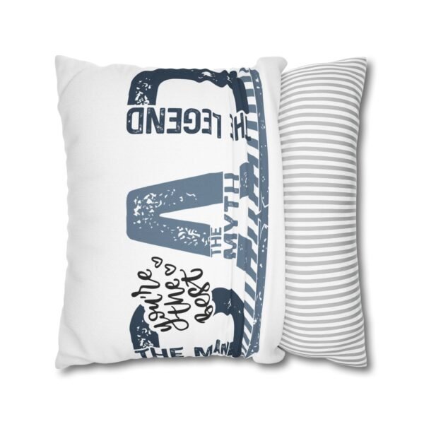Best Dad Square Pillowcase Father's Day Present, Home Decor, Fun Accent Pillow, Dad Appreciation