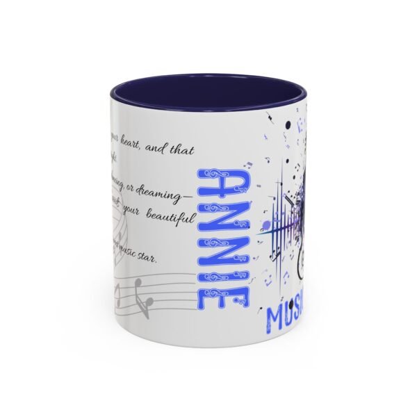 Personalized Musical Accent Coffee Mug Musical Coffee Mug - Perfect Gift for Music Lovers, With Inspirational Quote