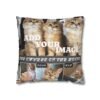 Personalized Cat Lover Spun Polyester Square Pillowcase for Home