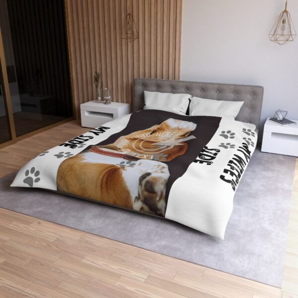 Copy of Personalized Dog & Family Microfiber Duvet Cover Cozy Home Decor for Pet Lovers