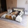 Copy of Personalized Dog & Family Microfiber Duvet Cover Cozy Home Decor for Pet Lovers