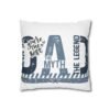 Best Dad Square Pillowcase Father's Day Present, Home Decor, Fun Accent Pillow, Dad Appreciation