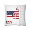 Patriotic Square Spun Polyester Pillowcase