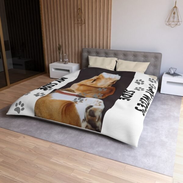 Personalized Dog Microfiber Duvet Cover Cozy Home Decor for Pet Lovers