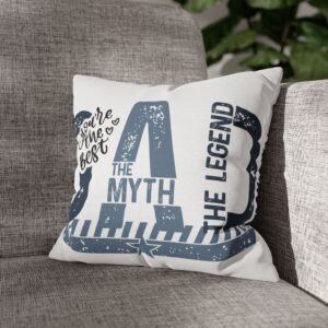 Best Dad Square Pillowcase Father's Day Present, Home Decor, Fun Accent Pillow, Dad Appreciation