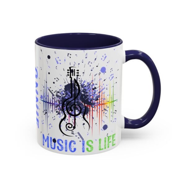 Personalized Musical Accent Coffee Mug Musical Coffee Mug - Perfect Gift for Music Lovers, With Inspirational Quote